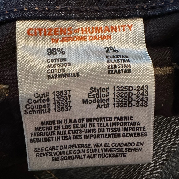 Citizens of Humanity Dita Petite Bootcut Dark Denim size 27 - Picture 5 of 7